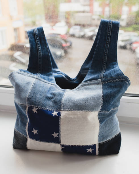 istock Handmade denim bags for everyday use 1342120024