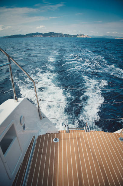 istock Beautiful sea view from the yacht 1342120578