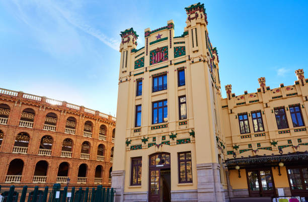 istock Valencia railway North station facade Spain 1342124848