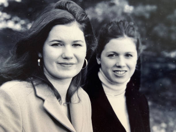 istock Two Sisters Black and White  1999 1342133227