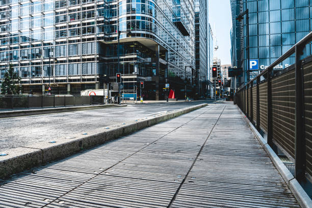 Street in canary wharf