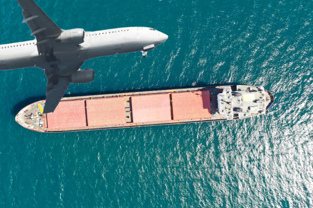 istock Logistics and transportation of International Container Cargo ship and cargo plane 1342138863