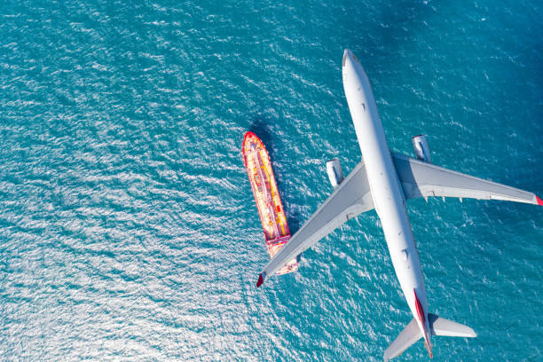 istock Logistics and transportation of International Container Cargo ship and cargo plane 1342138864