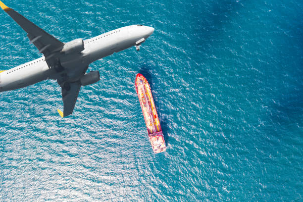 istock Logistics and transportation of International Container Cargo ship and cargo plane 1342138866