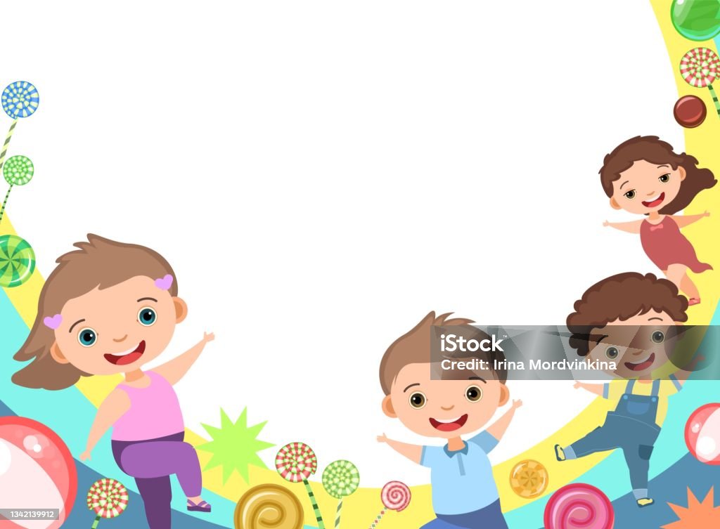 Visão superior grupo de crianças felizes da família garoto menino e menina  pintura de jardim de infância desenhando na educação de professores peper  na sala de jogos interior