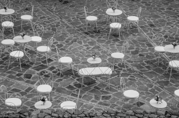 セレモニー・バンケット - photography black and white restaurant italy ストックフォトと画像