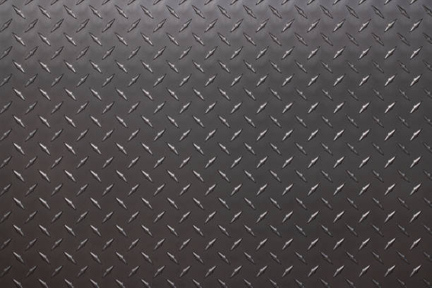 istock dark metal texture with rhombus pattern, iron sheet as background 1342144191