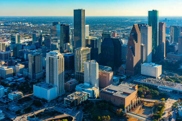 istock Downtown Houston TX Aerial 1342144331