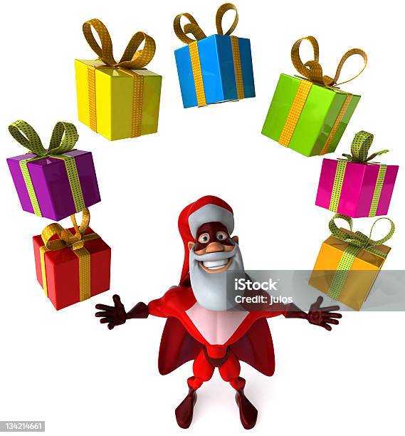 Lustige Super Santa Claus Stockfoto und mehr Bilder von Dreidimensional - Dreidimensional, Feiertag, Form