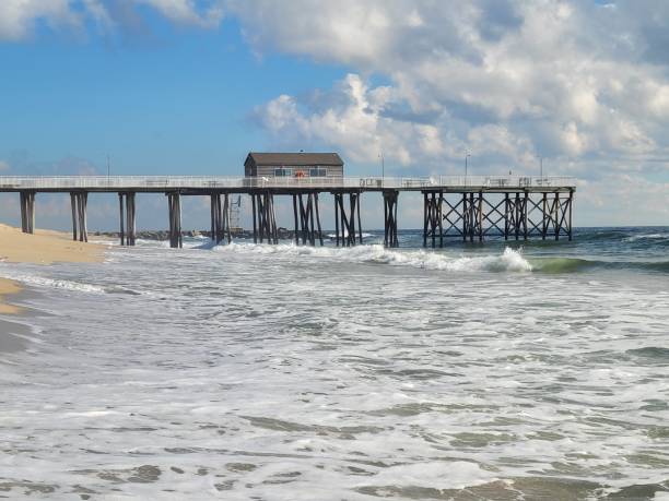 istock Belmar Beach pier and ocean 1342147572