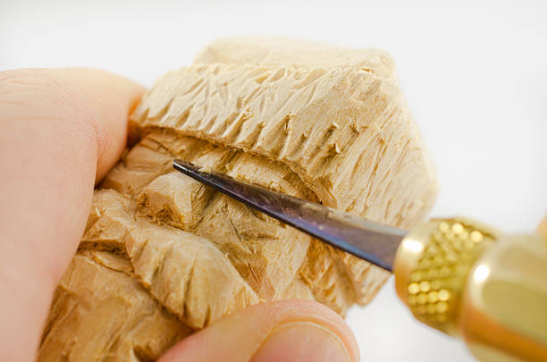 Later stage wood carving, no safety gloves