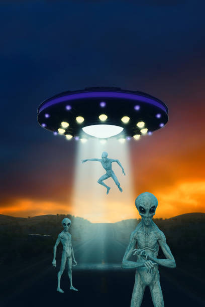 istock Alien Invasion Fantasy 3D Illustration 1342149690