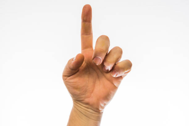 istock One Finger Signal Gesture Hand 1342150562