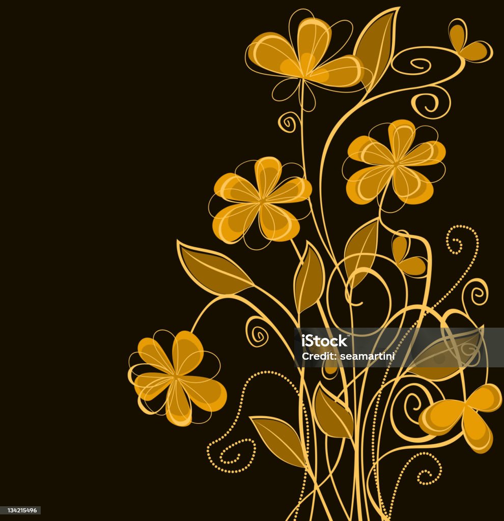 Abstrato Padrão floral - Royalty-free Abstrato arte vetorial