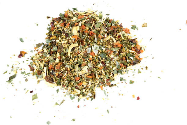 istock A mixture of seasonings scattered on a white background 1342156101