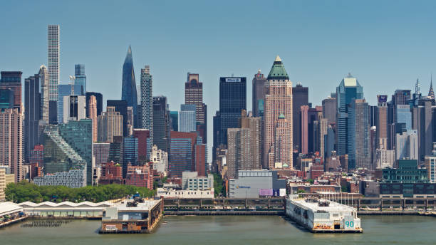 istock Aerial View of Hell's Kitchen from Over the Hudson 1342161437