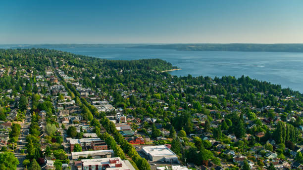 istock Aerial View of Alki, Seattle 1342162337