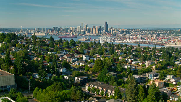 istock Aerial View of Seattle from Over West Seattle 1342162340