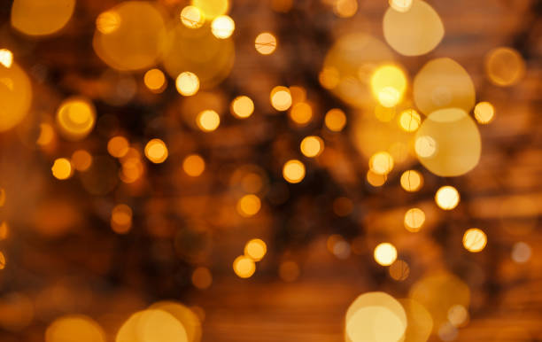 istock Beautiful shiny Christmas lights. Glowing magic bokeh. Vacation 1342166010