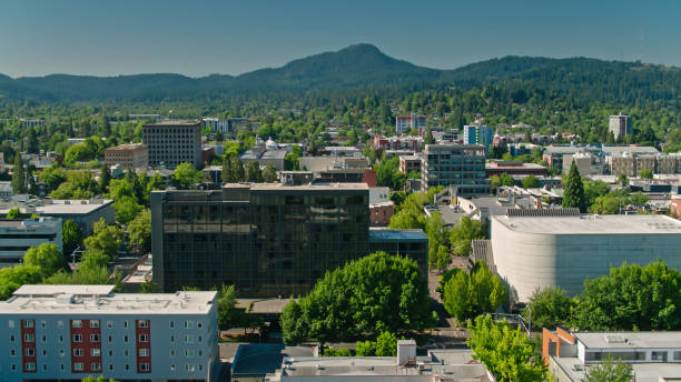 istock Mid-rise Buildings in Downtown Oregon - Aerial 1342166889