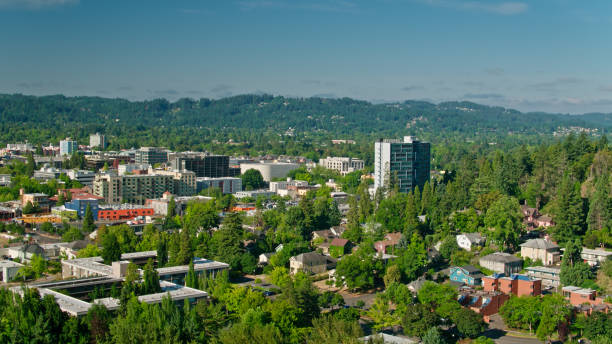 istock Aerial View of Eugene, Oregon 1342166890