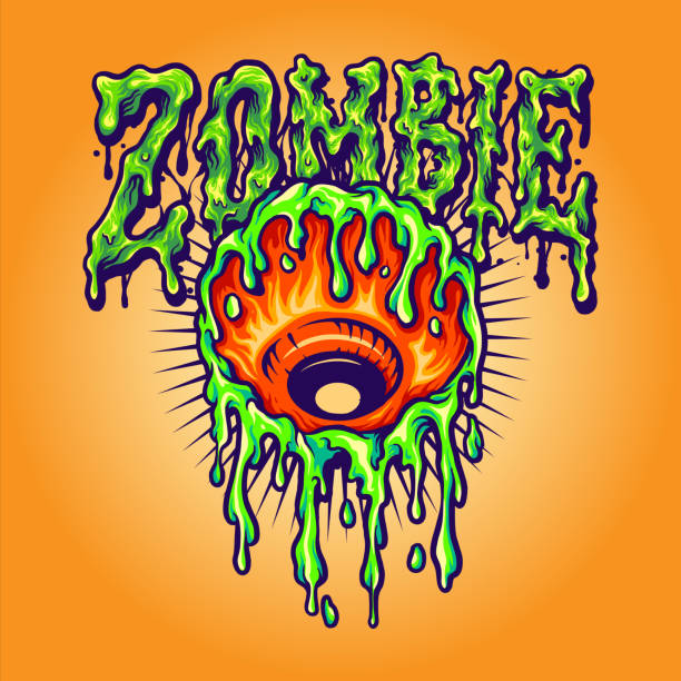 Eye Melt Zombie Vector illustrations for your work Logo, mascot merchandise t-shirt, stickers and Label designs, poster, greeting cards advertising business company or brands. Eye Melt Zombie Vector illustrations for your work Logo, mascot merchandise t-shirt, stickers and Label designs, poster, greeting cards advertising business company or brands. melting brain stock illustrations