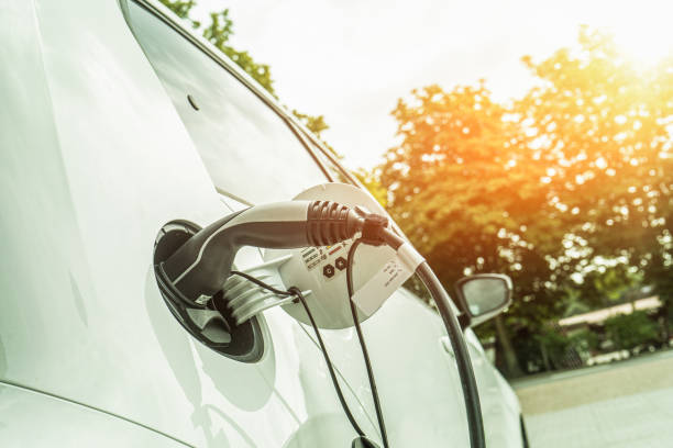 istock Electric car at charging station 1342174077
