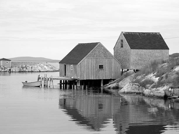 istock Old Fishing Shacks 134217669