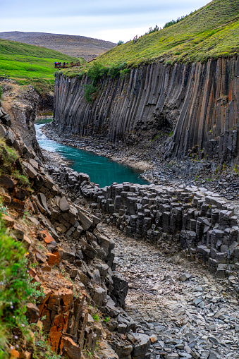 It is around 2 km long and 100m deep canyon with Fjadra river in South East of Iceland.