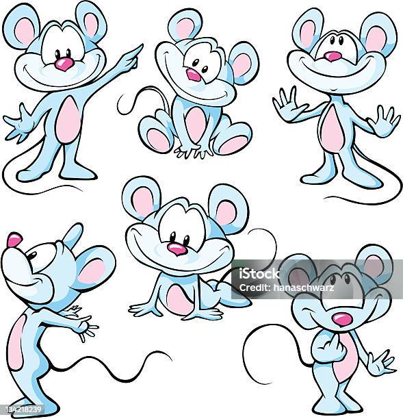 Cute Mouses Stock Illustration - Download Image Now - Cartoon, Mouse - Animal, Standing