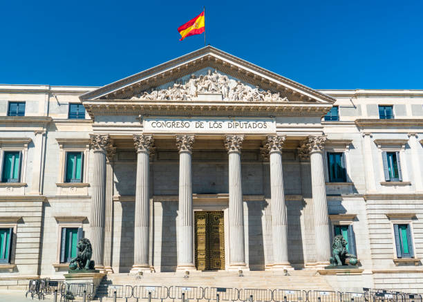 Congress of Deputies in Madrid, Spain stock photo