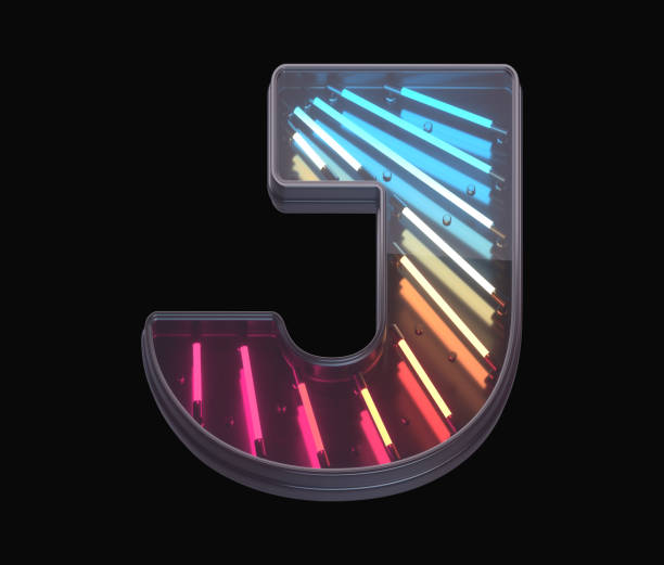istock Retro neon font. Colorful light. 1342197025