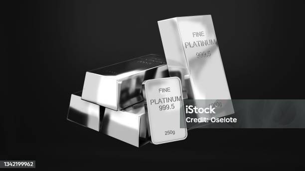 Platinum Bars 1000 Grams Pure Platinumbusiness Investment And Wealth Conceptwealth Of Platinum Stock Photo - Download Image Now