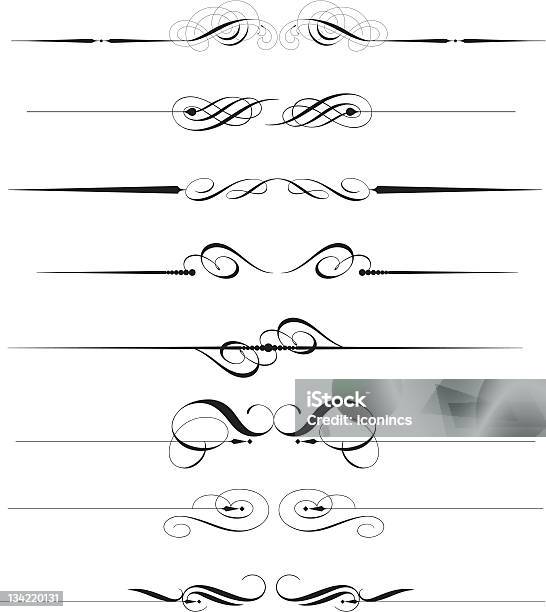 Ilustración de Decorativo De Línea y más Vectores Libres de Derechos de Dingbat - Dingbat, Vector, Línea recta
