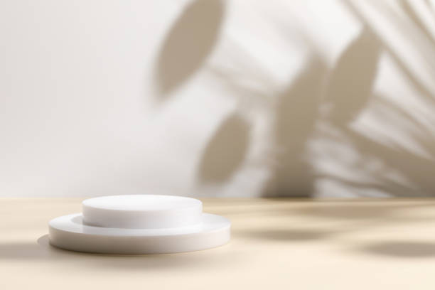 istock scene with circle podiums on beige background and shadows 1342208315