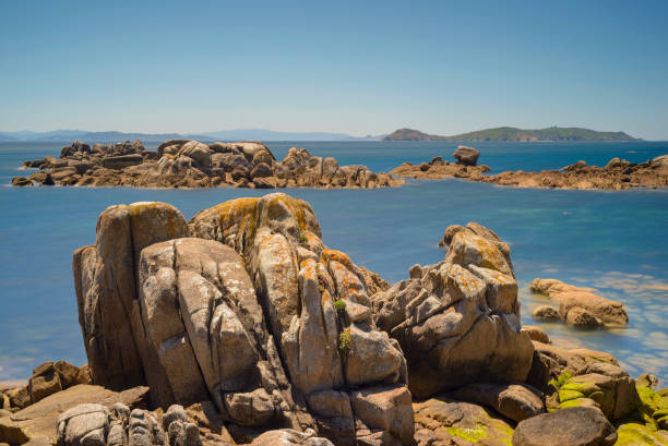 istock Black Stones beach in O Grove rias baixas 1342215171