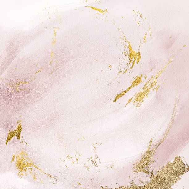 istock Blush pink watercolor background, pastel fluid painting digital paper design card 1342217197