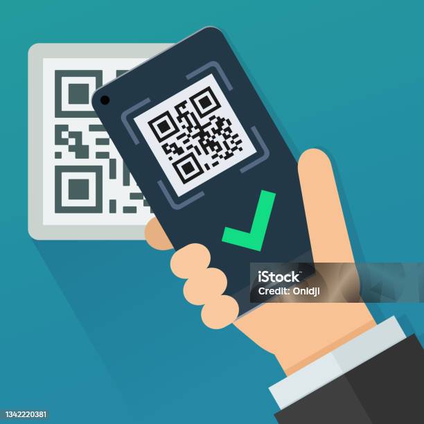 Validate Qr Code Reader Reading With Validation Of A Qr Code Label With A Smartphone Stock ...