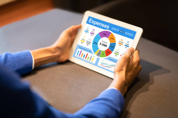 istock Unrecognizable afro american businessman checking family expenses, using digital tablet 1342223620