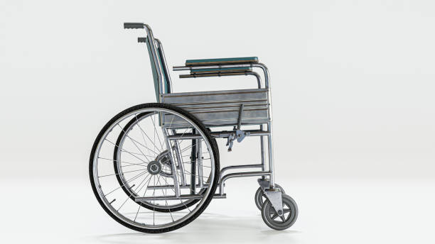 istock wheelchair isolated on white background 1342225659