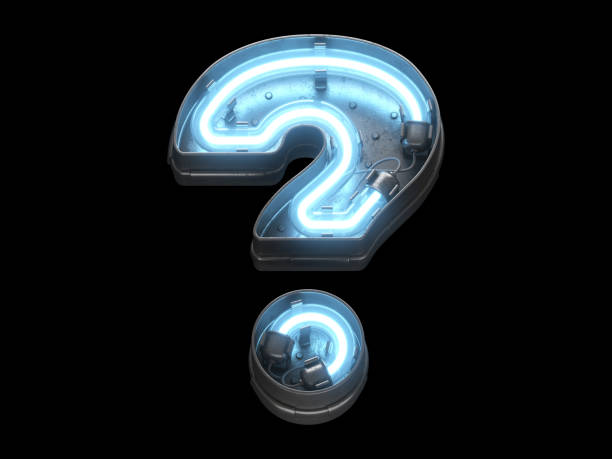 istock Metallic  font with blue neon lights. 1342226959