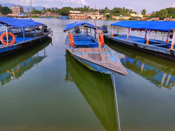 istock Boats in Lake, India 1342227219