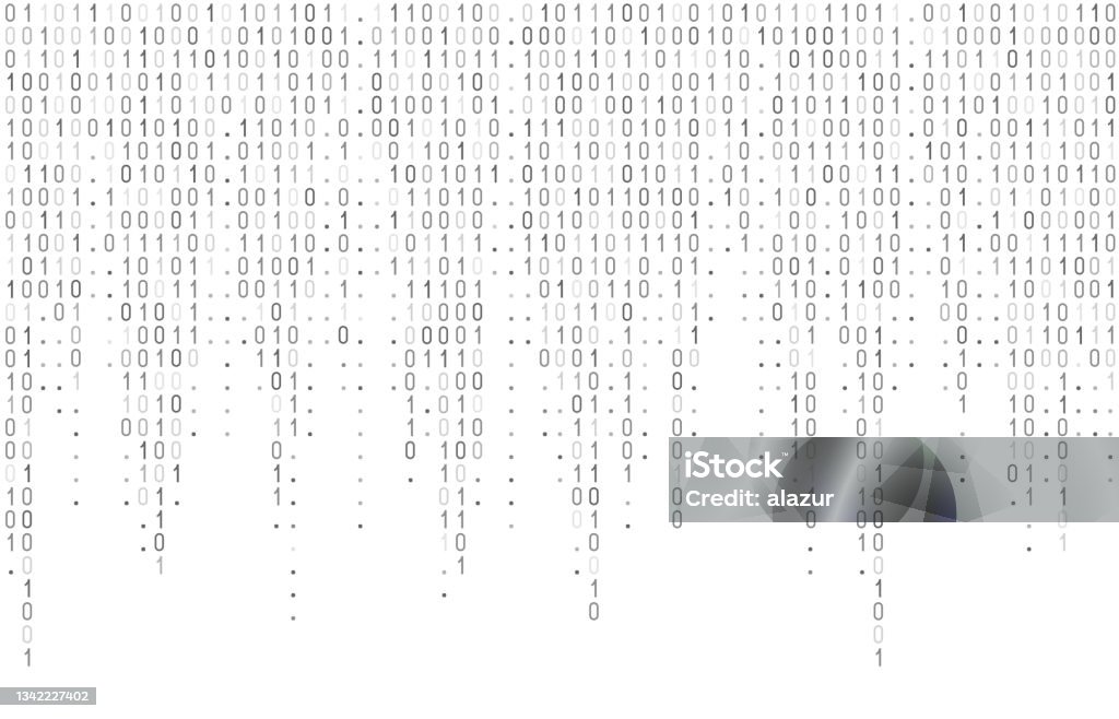 Binary Computer Code Seamless Pattern Matrix Background With Digits 10 ...