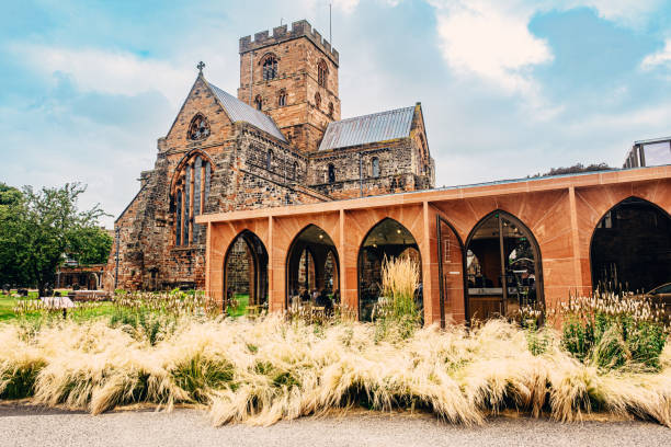 Carlisle Cathedral and cafe, an Anglican church in the city of Carlisle in the north of England.