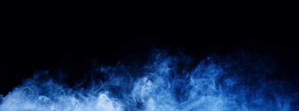 istock Abstract white smoke moves on black background. Beautiful swirling smoke. 1342233196