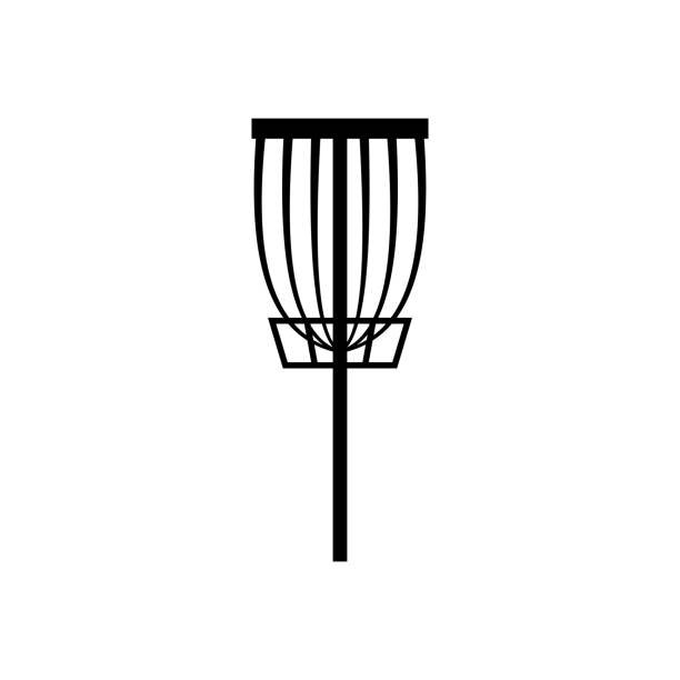 Discgolf Korb Symbol – Vektorgrafik