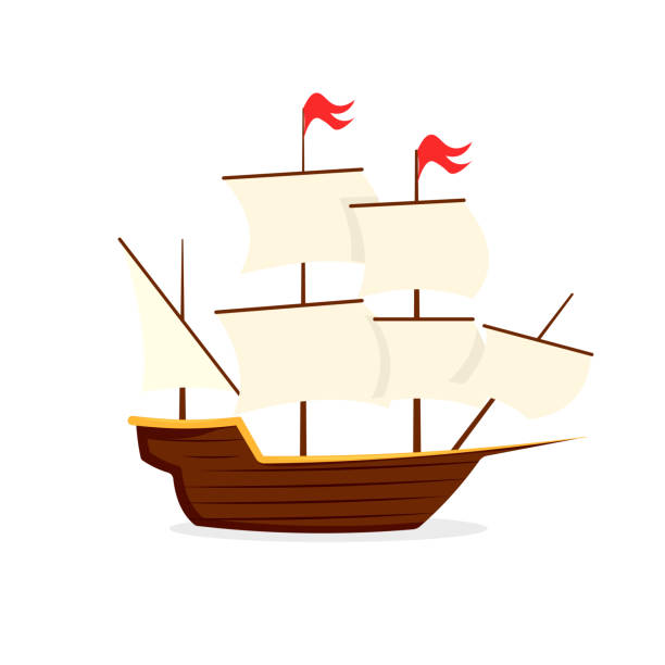 Mayflower Schiff Symbol – Vektorgrafik