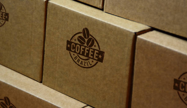 istock Coffee Brazil stamp and stamping 1342236593