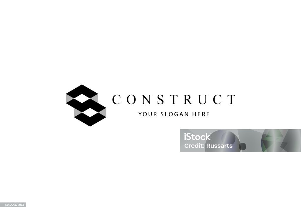 Structure Development Logo Construction And Structure Logo Design Stock Illustration - Download ...