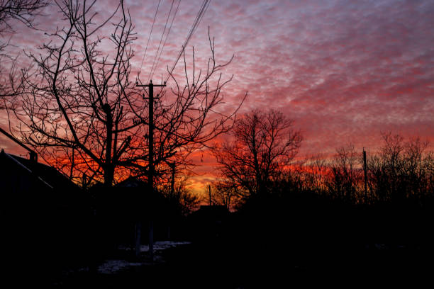 istock You can see the red evening ribbed sky 1342238237